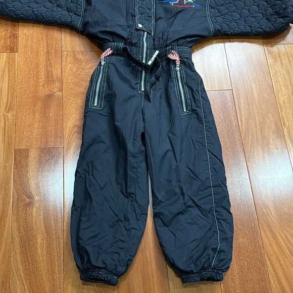Vintage kids one piece white mountain powder skiing suit 6 - Picture 3 of 11